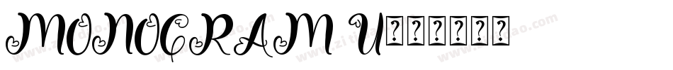 MONOGRAM U字体转换